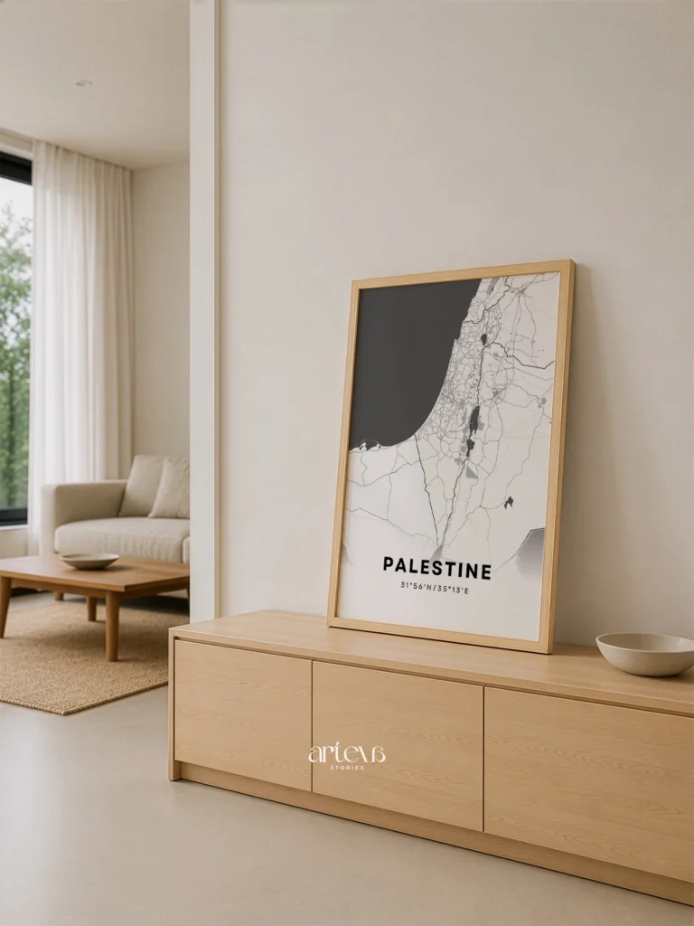 Palestine City Map – Snow White