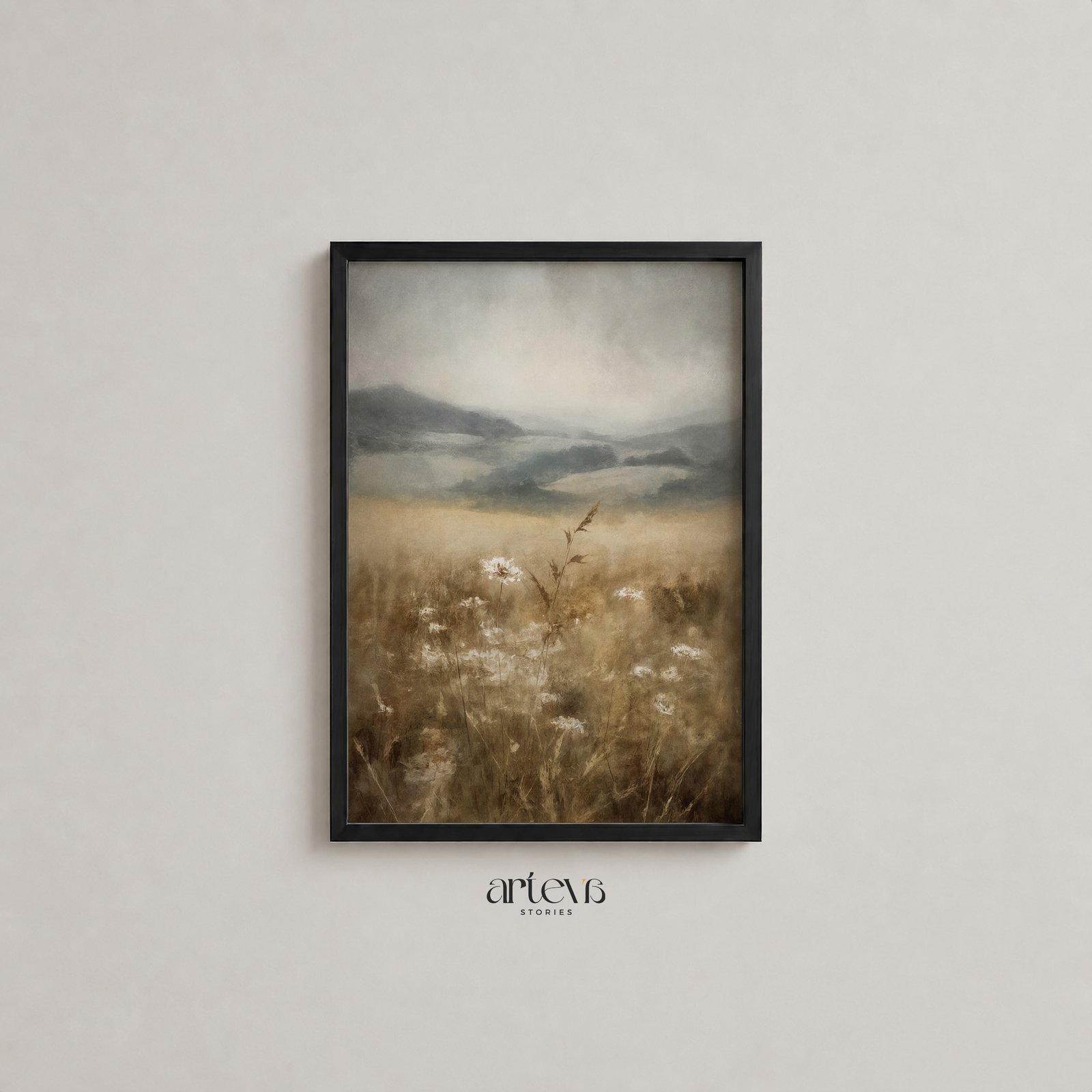 Quiet Bloom – Vintage Meadow Wall Art - Image 2